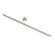 T8x400mm, 2mm, Trapezoidal Screw with Brass Nut