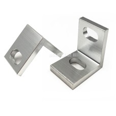 L sujungimas aliuminio profiliams viengubas - sidabrinis