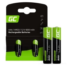 Battery Green Cell HR03 Ni-MH AAA 800mAh - 2pcs