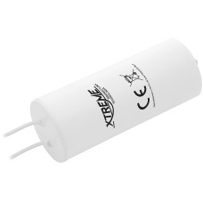 Motor capacitor 80uF 450V 55x128mm with cables