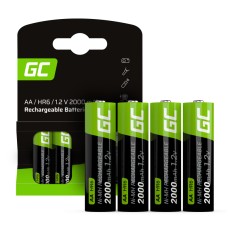 Akumuliatorius Green Cell HR6 Ni-MH AA 2000mAh - 4vnt