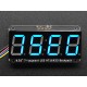 Display 4-digits, 7-segment, 0.56'', Backpack - I2C - blue - STEMMA QT/Qwiic - Adafruit 5601