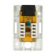 1x RJ45 Lanberg surface socket - white 