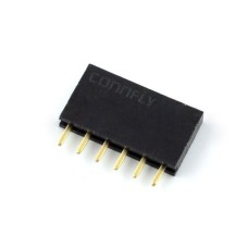 1x6 moteriškas lizdas, 2.54mm žingsnis Arduino - 5 vnt.