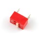 DIP switch 2-pole - red - 5 pcs.