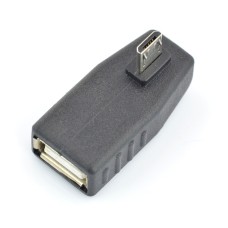 Adapter USB socket - microUSB plug angular 