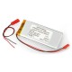 Akyga 2600mAh 1S 3.7V Li-Pol battery - JST-BEC connector + socket - 90x42x6mm