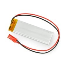 Akyga 510mAh 1S 3.7V Li-Pol battery - JST-BEC connector + socket - 60x20x5mm 