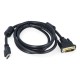 Akyga DVI-D HDMI kabelis 1.8m 