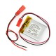 Akyga Li-Pol akumuliatorius 400mAh 1S 3.7V - JST-BEC jungtis + lizdas - 35x30x4mm 