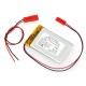 Akyga Li-Pol akumuliatorius 800mAh 1S 3.7V - JST-BEC jungtis + lizdas - 50x33x4.5mm 