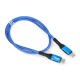 Akyga laidas C tipo USB - C tipo USB - mėlynas - 0.5m - AK-USB-36