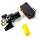 Arcade Push Button 6cm black housing - yellow with backlight 