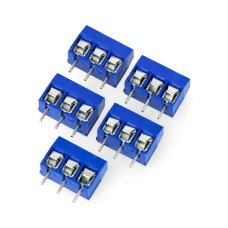 ARK connector 5mm 3 pin (+) - 5 pcs