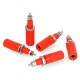 AL2418 banana socket - red - 4mm - 5 pcs