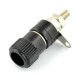 AL2437 banana socket - black - 4mm - 5 pcs