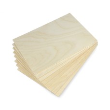 Birch plywood - 4mm - A5 format - 8 pcs.