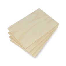 Birch plywood - 8mm - A5 format - 4 pcs.