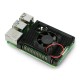 Case - heat sink + fan - Alloy Heatsink for Raspberry Pi 4B - aluminum - black