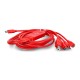 Daugiafunkcinis 4-in-1 laidas - USB B, miniUSB, microUSB, C tipo USB - 180cm - raudonas - SparkFun CAB-21271