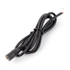 DC lizdas 5.5 x 2.1mm su 1m 20AWG laidu