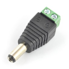 DC plug 5.5x2.5mm with quick connector