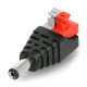 DC plug 5.5 x 2.1mm with quick connector and buttons