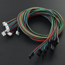 DFRobot Gravity, Sensor connection cable for Arduino, 4-pin, I2C/UART, 50cm, x10, FIT0773