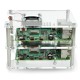 Case for two Raspberry Pi 4B / 3B + / 3B / 2B - with two fans - open V2 transparent 