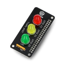 Traffic pHAT - LED overlay for Raspberry Pi Zero - Pi Supply PIS-1778