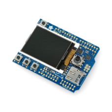 1.8" TFT 128x160 px ekranas su microSD skaitytuvu + vairasvirtė, Arduino priedėlis, Adafruit 802