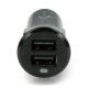 Extreme 2xUSB charger / car adapter NCC312U + CM 5 V / 3.1 A with microUSB 