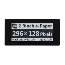 Capacitive Touch Display E-paper E-Ink, 2.9'' 296x128px, SPI/I2C, black and white, for Raspberry Pi Pico, Waveshare 20051