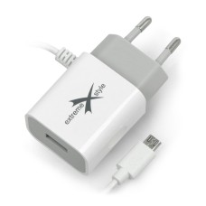 EXtreme Ampere ATCMU24W microUSB + USB 2.4A power supply - white 