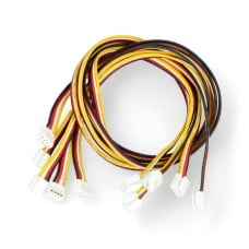 Grove, a set of 5 female-female 4-pin, 2mm / 40cm cables with latch