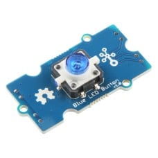 Grove, push-button with backlight, blue