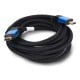 HDMI 2.0 cable - black braided - 3m - Lanberg CA-HDMI-20CU-0030-BL