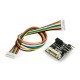 IDC 10pin 1.27mm - JST 1.25mm + jungtys PMS7003 jutiklio adapteriui