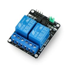 Iduino relay module 2 channels with optoisolation - 10A / 250VAC contacts - 5V