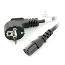 IEC power cord 1.8m VDE straight - black