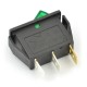 On-Off switch IRS-101-1B - 250VAC/16A - green