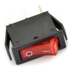 Switch On-Off MK111 12V/20A - red