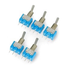 Lever switch On-On 250V/3A - 5 pcs