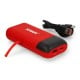 Charger for Li-Ion 18650/18700/20700/21700 batteries with PowerBank function - XTAR PB2S - red