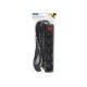 Extension cord PR-570WSP 5 sockets 3m black with switch