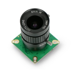 ArduCam IMX477 kamera, 12.3MPx HQ su 6mm CS tvirtinimo objektyvu, skirta Raspberry Pi, Jetson Nano ir Xavier NX