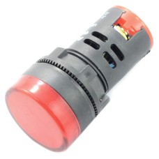 LED indicator 230V AC - 28mm - red