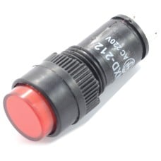 LED indicator 230V AC - 12mm - red