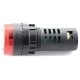 LED indicator 230VAC - 28mm - red with a buzzer