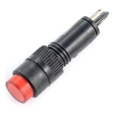 LED indicator 230V AC - 8mm - red